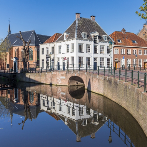 Canal with historical buildings