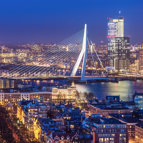 Skyline View with the Erasmus Bridge