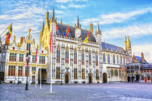 Burg square with town hall